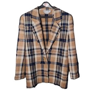 Vintage Eagle River Traders Plaid Blazer